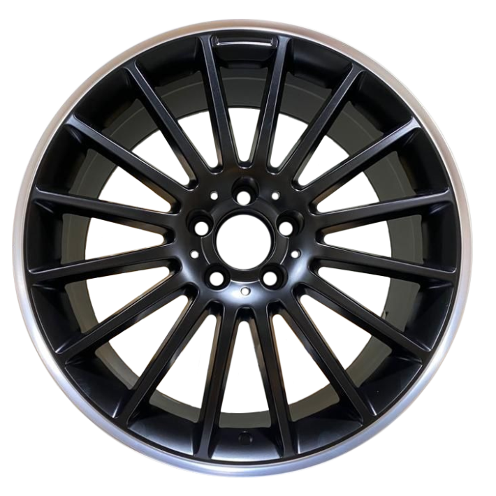 19x8” Mercedes C63 AMG Multispoke Style Alloy Wheels Black Machined