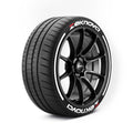 Zeknova Tyre Stickers With Pinstripes Kit