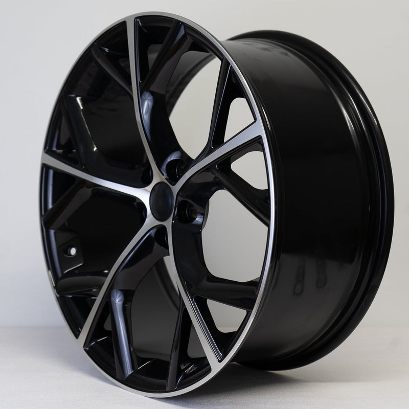 20x8.5" Storm Style Alloy Wheels Black Machined