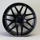 20x8.5" C63 AMG Style Alloy Wheels Matt Black Polished Lip