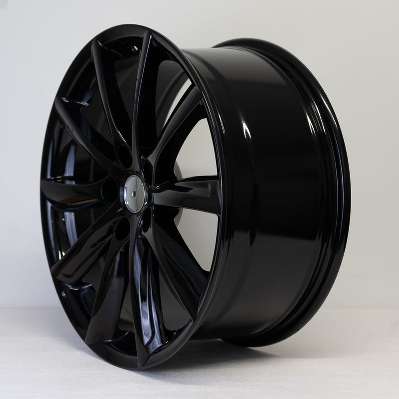 19x8.5" Model S Style Alloy Wheels Black