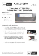 Vauxhall Vivaro - Lower Grille - Black finish (2006-2014)