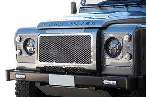 LandRover Defender Upper Grille - Silver finish (2007 onwards)