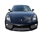 Porsche Cayman 981 (Manual/PDK without Sensors) - Complete Grille Set - Silver finish (2012 to 2016) Omi Grille