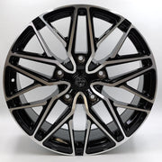 20x8.5" Ford Ford Transit Style alloy wheel in black machined, 5x160 - front face