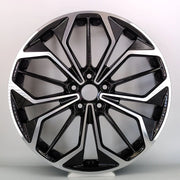19x8" Ford Ford Focus RS MK2 Style alloy wheel in black machined, 5x108 - front face