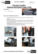 Chrysler Crossfire - Upper Grille - Silver finish (2004 to 2008)