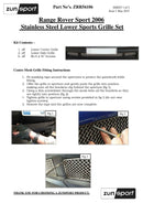 Range Rover Sport - Lower Grille Set - Black finish (2006 to 2009)