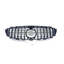Mercedes E Class W213 AMG GT-R Panamericana Style Front Grille - Black / Chrome (2016 - 2020) Omi Grille