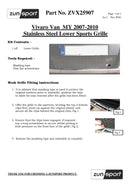 Vauxhall Vivaro - Lower Grille - Silver finish (2006-2014)