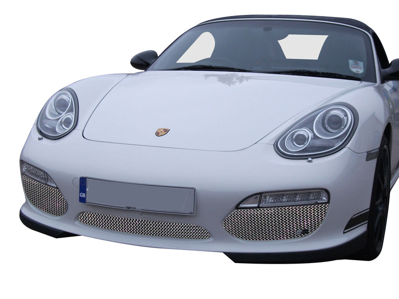 Porsche Boxster 987.2 Manual - Front Grille Set - Silver finish (2009 to 2013)