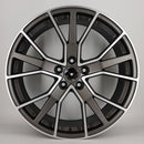 22x9.5" SQ7 Style Alloy Wheels — Silver Gunmetal Machined Face — OEM Style for Audi | OMI Wheels UK Ireland