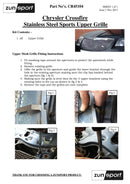 Chrysler Crossfire - Front Grille Set - Silver finish (2004 to 2008)