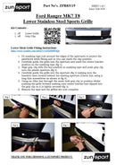 Ford Ranger MK7 (T8) - Front Grille Set (2019 - ) Omi Grille