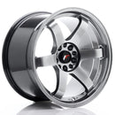 18x105" JR Wheels JR3 Alloy Wheels 5x114.3 ET15 Hyper Black — Per Wheel
