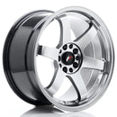18x95" JR Wheels JR3 Alloy Wheels 5x100 ET38 Hyper Black — Per Wheel