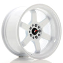 18x10 inch JR Wheels JR12 alloy wheels 5x114.3 White cast — OMI Wheels