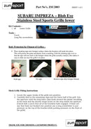 Subaru Impreza Blob Eye Lower Grille - Silver finish (2003 - 2005)