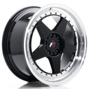 18x85" JR Wheels JR6 Alloy Wheels 5x114.3 ET22 Black — Per Wheel
