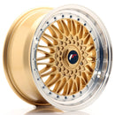 17x75" JR Wheels JR9 Alloy Wheels 5x100 ET35 Gold — Per Wheel
