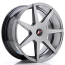 19x85" JR Wheels JR20 Alloy Wheels 5x120 ET35 Hyper Black — Per Wheel