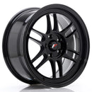 17x8" JR Wheels JR7 Alloy Wheels 5x114.3 ET35 Black — Per Wheel