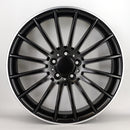 19x8" Mercedes 2024 AMG Twist Style Alloy Wheels — Satin Black Polished Lip — OEM Style for Mercedes-Benz | OMI Wheels UK Ireland