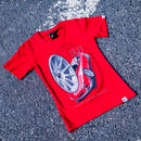 JR Women's T-Shirt JR-11 Car Red Size XS — JR Wheels genuine accessory | OMI Wheels