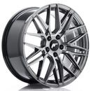 18x85" JR Wheels JR28 Alloy Wheels 5x120 ET35 Hyper Black — Per Wheel