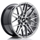 18x95" JR Wheels JR28 Alloy Wheels 5x120 ET35 Hyper Black — Per Wheel