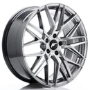 20x85" JR Wheels JR28 Alloy Wheels 5x120 ET30 Hyper Black — Per Wheel