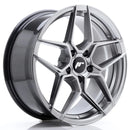 18x8" JR Wheels JR34 Alloy Wheels 5x114.3 ET42 Hyper Black — Per Wheel