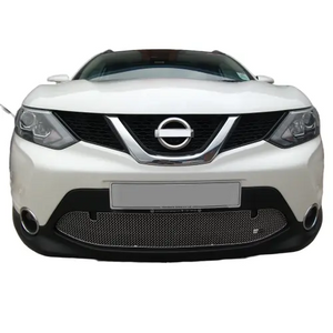 Nissan Qashqai (2.0 Diesel without Parking Sensors) - Lower Grille - Silver finish (2014 onwards)