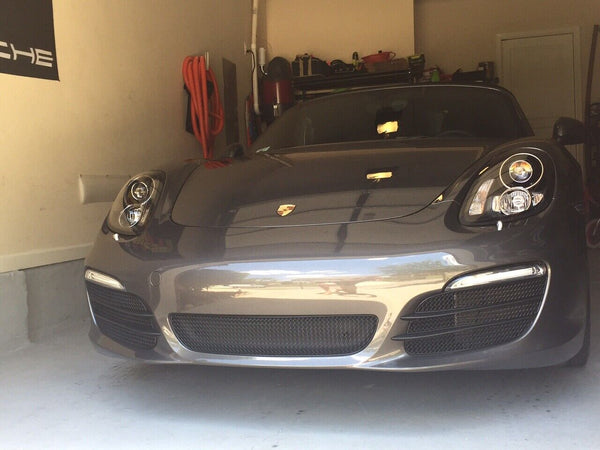Porsche Boxster 981 - Complete Grille Set (Without Parking Sensors) - Black finish (2012 to 2016)
