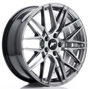 18x75" JR Wheels JR28 Alloy Wheels 5x100 ET35 Hyper Black — Per Wheel