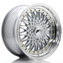 17x85" JR Wheels JR9 Alloy Wheels 4x100 ET35 Silver — Per Wheel
