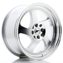 17x8" JR Wheels JR15 Alloy Wheels 5x108 ET35 Silver — Per Wheel