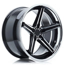 20x105" Concaver CVR9 [Flow Formed] Alloy Wheels 5x112 ET25 Black Diamond Cut — Per Wheel