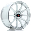 18x85" JR Wheels JR11 Alloy Wheels 5x112 ET40 Silver — Per Wheel