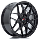 17x7" JR Wheels JR18 [Flow Formed] Alloy Wheels 4x100 ET40 Black — Per Wheel