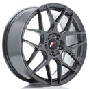 18x75" JR Wheels JR18 [Flow Formed] Alloy Wheels 5x112 ET40 Hyper Gray — Per Wheel