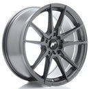 18x85" JR Wheels JR21 [Flow Formed] Alloy Wheels 5x100 ET35 Hyper Gray — Per Wheel