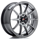 17x7" JR Wheels JR11 Alloy Wheels 5x112 ET35 Hyper Black — Per Wheel