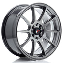 17x8" JR Wheels JR11 Alloy Wheels 4x100 ET35 Hyper Black — Per Wheel