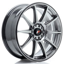 18x75" JR Wheels JR11 Alloy Wheels 5x100 ET35 Hyper Black — Per Wheel