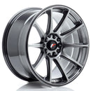 18x95" JR Wheels JR11 Alloy Wheels 5x100 ET30 Hyper Black — Per Wheel