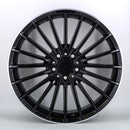 19x9.5" Mercedes AMG V-Spoke Style Single Replacement Alloy Wheel — Black Polished Lip — OEM Style for Multiple | OMI Wheels UK Ireland