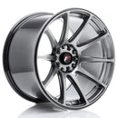 18x105" JR Wheels JR11 Alloy Wheels 5x114.3 ET22 Hyper Black — Per Wheel