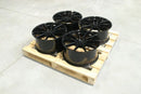 19x9" JR Wheels Complete Sets Alloy Wheels 5x114.3 ET45 Black — Per Wheel
