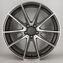 20x8.5" Mercedes E63 S AMG Style Single Replacement Alloy Wheel — Silver Gunmetal Machined Face — OEM Style for Multiple | OMI Wheels UK Ireland